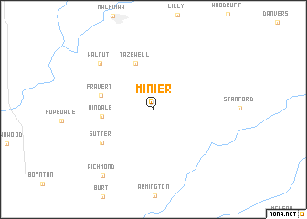 map of Minier