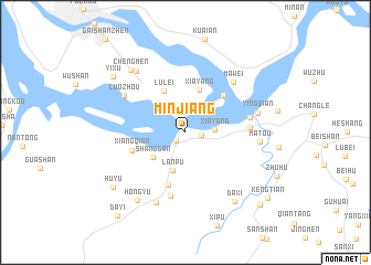 map of Minjiang