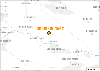 map of Minkin Kolodez\