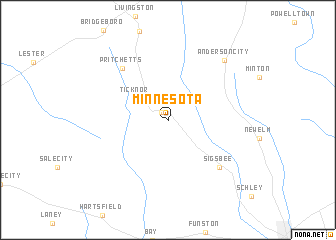 map of Minnesota