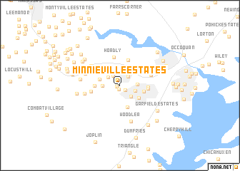 map of Minnieville Estates