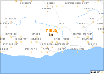 map of Minós