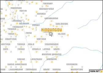 map of Minoungou