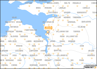 map of Miño