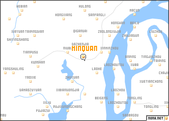 map of Minquan