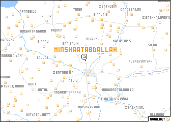 map of Minshaʼat ‘Abd Allah