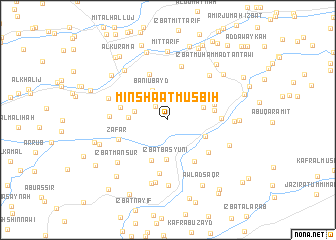 map of Minshaʼat Muşbiḩ