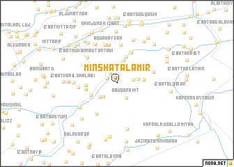 map of Minshāt al Amīr