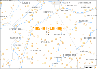 map of Minshāt al Ikhwah