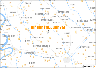 map of Minshāt al Junaydī