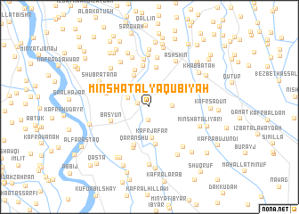 map of Minshāt al Ya‘qūbīyah