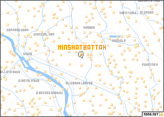 map of Minshāt Baţţāḩ