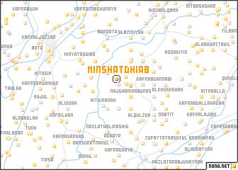 map of Minshāt Dhiʼāb