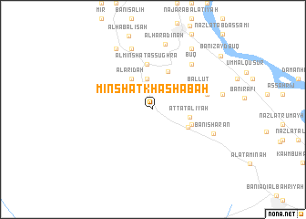 map of Minshāt Khashabah