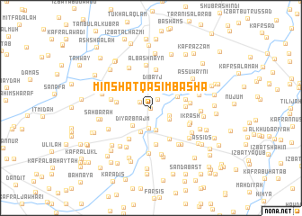 map of Minshāt Qāsim Bāshā