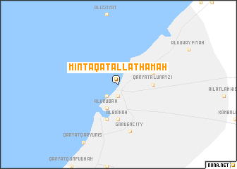 map of Minţaqat al Lathāmah