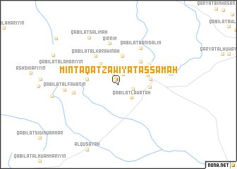 map of Minţaqat Zāwiyat as Samāḩ