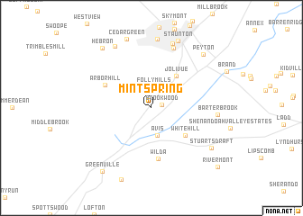 map of Mint Spring