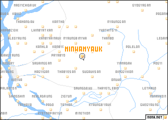 map of Minwa Myauk