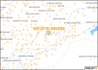 map of Minyat al Makram