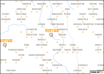 map of Minywa