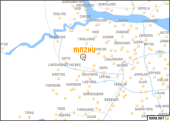 map of Minzhu