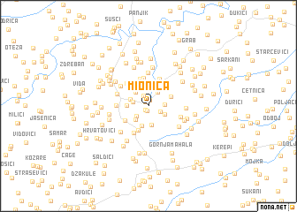 map of Mionica