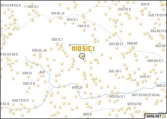 map of Miošići