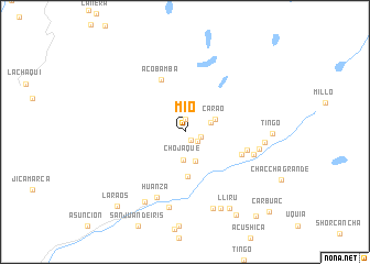 map of Mío