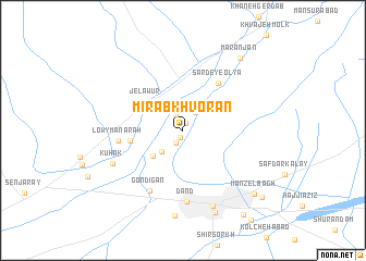 map of Mīr Āb Khvorān
