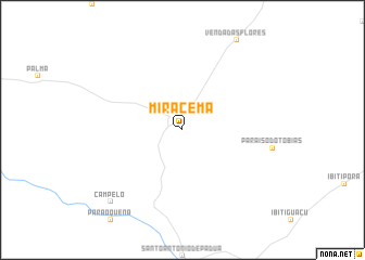 map of Miracema