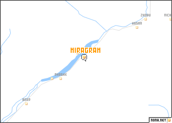 map of Mīragrām