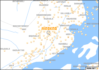 map of Mirakna