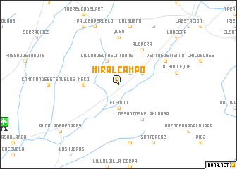 map of Miralcampo