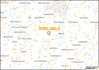 map of Mīrāliwāla