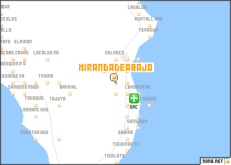 map of Miranda de Abajo