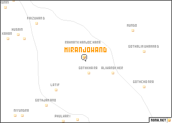 map of Mirān jo Wand