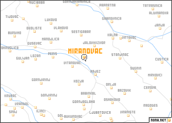 map of Miranovac