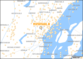 map of Mīrānwāla