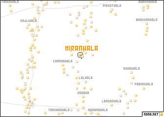 map of Mīranwāla