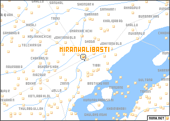 map of Mirānwāli Basti