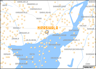 map of Mīrasīwāla