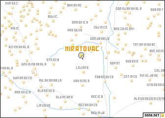 map of Miratovac