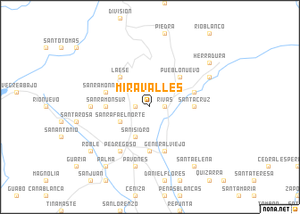 map of Miravalles