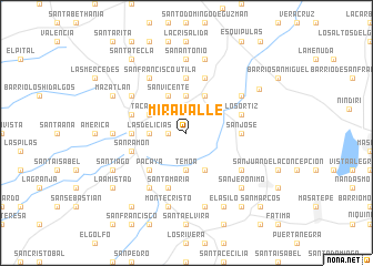 map of Miravalle