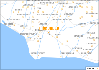 map of Miravalle
