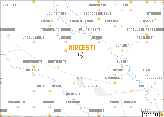 map of Mirceşti