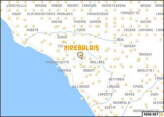 map of Mirebalais