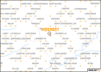 map of Miremont