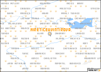 map of Miřetice u Vintířova